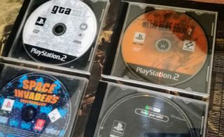 4 Juegos PS2: GTA III, MGS2, Space Invaders