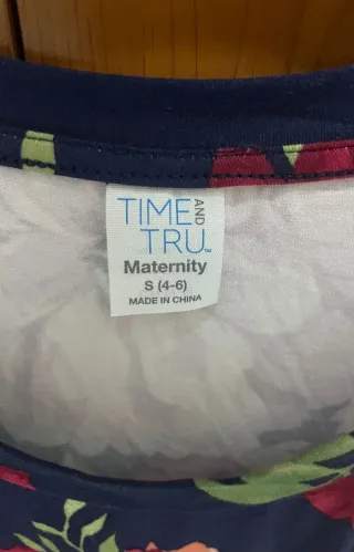 Vestito premaman estivo Time and Tru taglia S (4-6