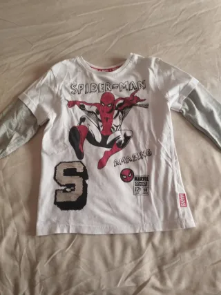 Maglia Spider-Man manica lunga 5-6 anni