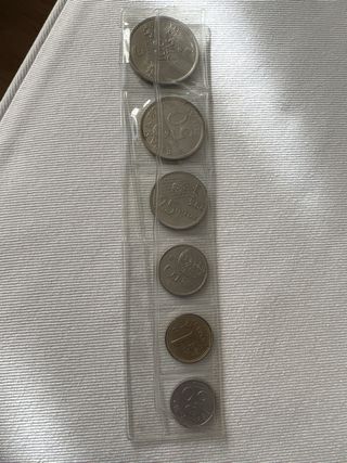 Lote de 6 monedas 1980 españolas