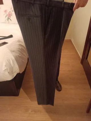 Chaqué Talla 48 Negro pantalón será 42
