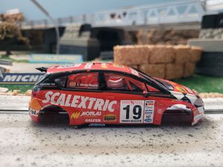 Coche de slot Scalextric Seat LEON WTCC + REGALO