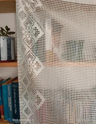 Tenda country bianca nuova