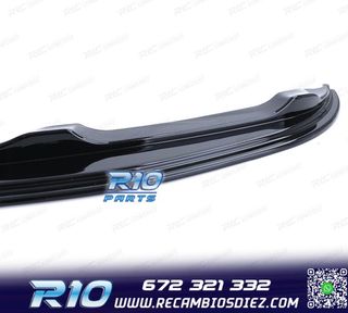 SPOILER LIP BMW E90 E91 05-08 LOOK M NEGRO BRILLO