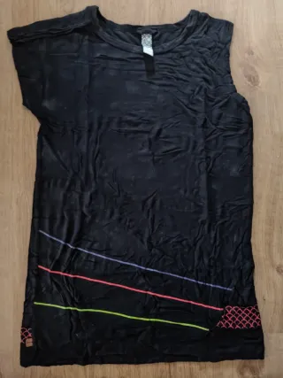 Camiseta sin mangas negra talla