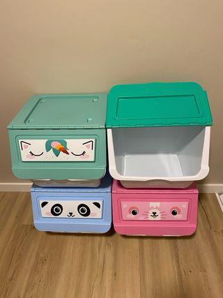 Cajones organizadores infantiles con ruedas