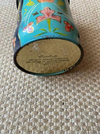 Caixa de Lata Antiga Candy Tin Carlisle