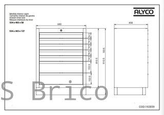 Armario Base 7 Cajones Alyco 192859