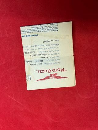 Documento Moto Guzzi Galletto 160 - 1951