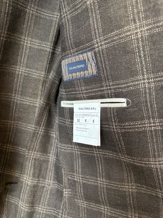 Americana marrón cuadros