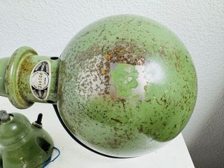 Lámpara Jielde Industrial 1960s Verde