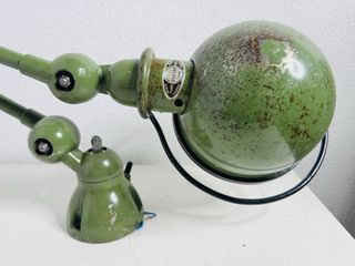 Lámpara Jielde Industrial 1960s Verde