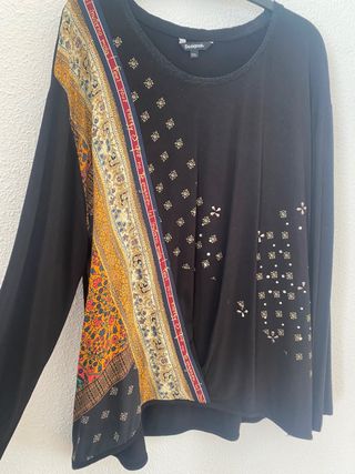 Camiseta Desigual Manga Larga XXL