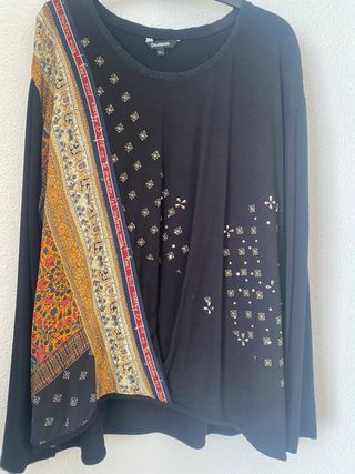 Camiseta Desigual Manga Larga XXL