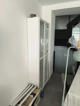 Estantería Billy Ikea Blanca con Puertas Cristal