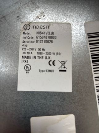 Secadora Indesit 4kg para piezas