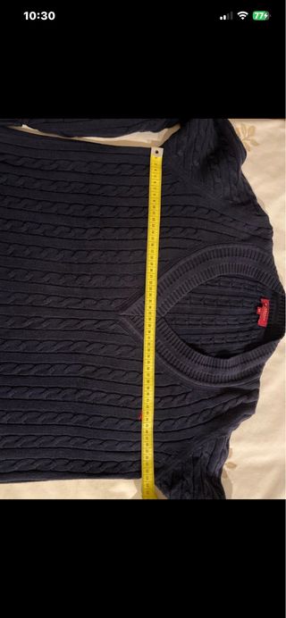 Jersey Burberry Azul Cable Knit
