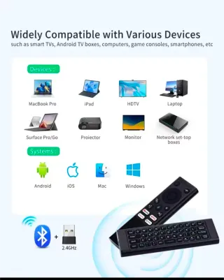 Mando Inalámbrico Teclado+Ratón