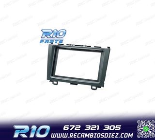 MARCO NEGRO RADIO 2-DIN PARA HONDA CR-V 07-11