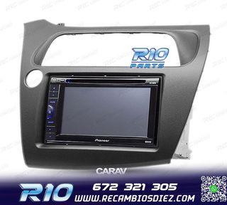 MARCO NEGRO RADIO 2-DIN PARA HONDA CIVIC HATCHBACK 06-11