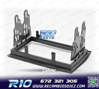 MARCO NEGRO RADIO 2-DIN PARA CITROEN JUMPER PEUGEOT BOXER FI