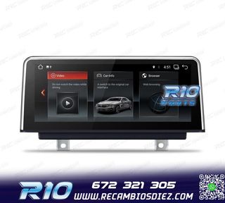 RADIO GPS ANDROID 14 BMW SERIE 3 SERIE 4 10,25"