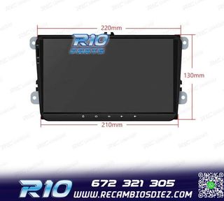 RADIO GPS ANDROID 14 PARA VOLKSWAGEN VW SEAT SKODA LCD TACTI