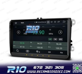RADIO GPS ANDROID 14 PARA VOLKSWAGEN VW SEAT SKODA LCD TACTI