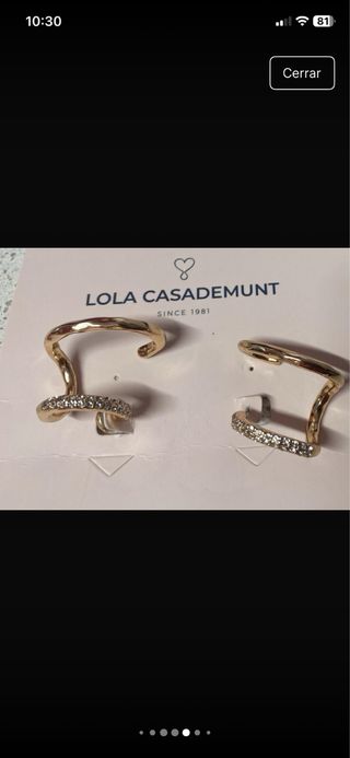 Pendientes efecto piercing Lola Casademunt + rega