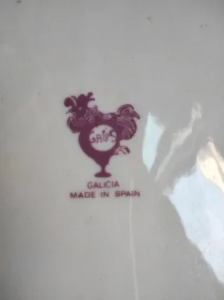 Portarretratos de porcelana con flores