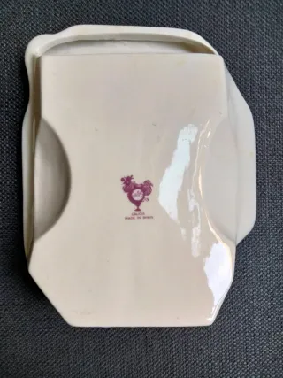 Portarretratos de porcelana con flores