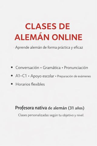 Clases particulares alemán
