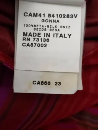 Max&Co gonna seta balze asimmetrica nuova