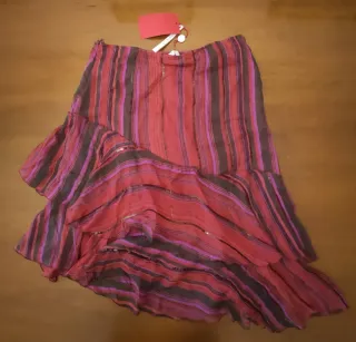 Max&Co gonna seta balze asimmetrica nuova