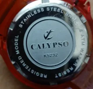 Reloj Calypso Rojo y Plateado