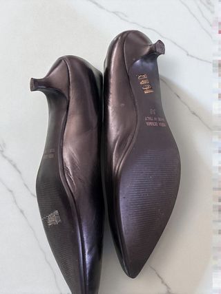 Malù Decolletè Pelle Nera Tg 38