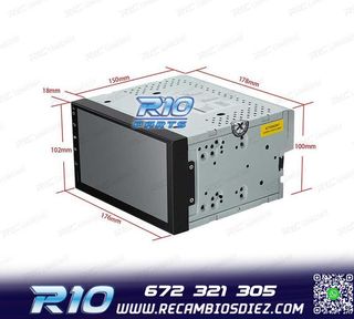 RADIO GPS ANDROID 8.1 7" OCTA-CORE 2DIN MULTIMEDIA PANTALLA