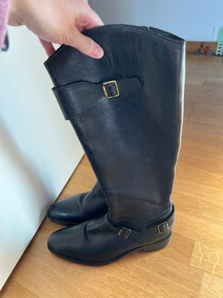 Botas de piel negras talla 38