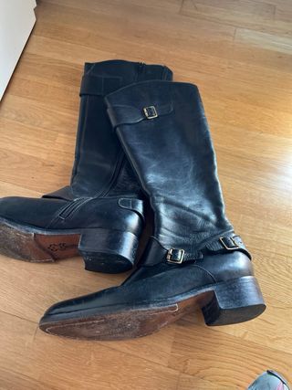 Botas de piel negras talla 38