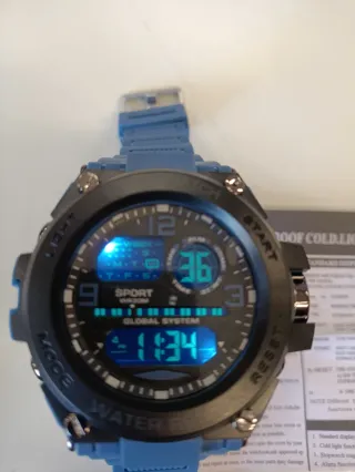 3 Relojes Deportivos (Azul, Rosa, Blanco)