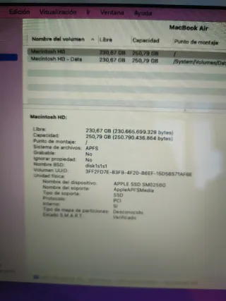 MacBook Air 13 2017 Plata