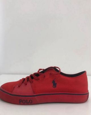 Scarpe Polo Ralph Lauren rosse taglia 43