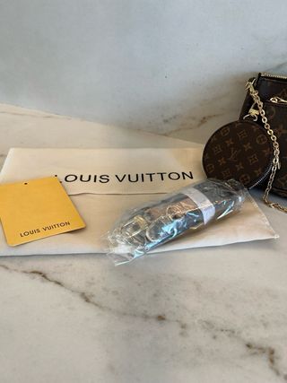 Multi Pochette Louis Vuitton Marrón y Dorado