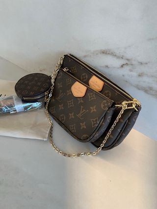 Multi Pochette Louis Vuitton Marrón y Dorado