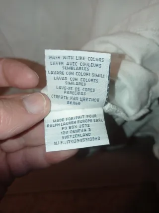 Polo Ralph Lauren Blanco Talla M