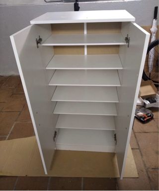 Zapatero Blanco Madera