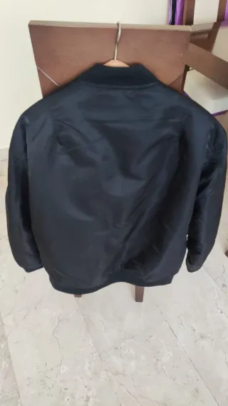 Chaqueta bomber negra hombre S