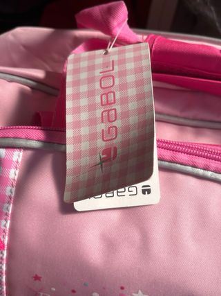 Conjunto Mochila y Bolsa Deporte Rosa