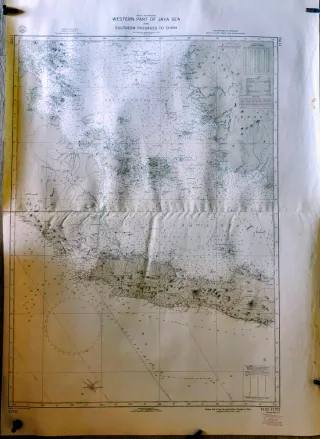 Mapa Carta Náutica Marítima: Mar de Java Occidenta