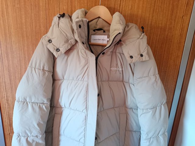 Abrigo acolchado Calvin Klein Beige Talla L